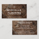 Search for flooring business cards Elegant rustic