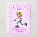 Search for roller skate thank you cards Pink