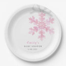 Search for pink snowflake plates Christmas holiday