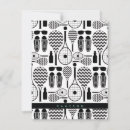 Search for tennis note cards Black and white