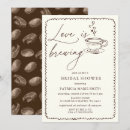 Search for love is brewing invitations Minimalist
