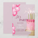 Search for cute birthday invitations Girly