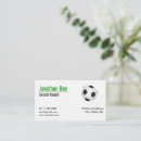 Search for football business cards Soccer