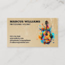 Search for music artist business cards Musical