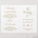 Search for order of service wedding programs Elegant