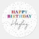 Search for happy birthday name stickers Modern