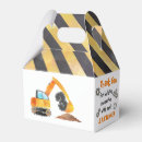 Search for construction favor boxes Dump truck birthday