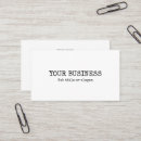 Search for copywriter business cards Typewriter