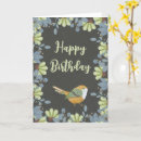 Search for green birthday cards Bird