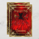 Search for red masquerade party invitations Mask