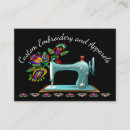 Search for embroidery business cards Flowers