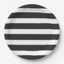 Search for black white striped plates Party