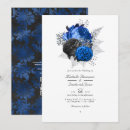 Search for silver black royal blue invitations Floral
