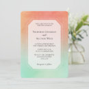 Search for mint and peach wedding invitations Orange