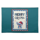 Search for blue christmas placemats Cute