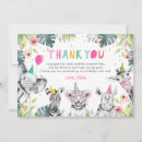 Search for safari birthday thank you cards Young wild and three