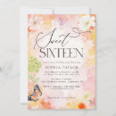 Search for garden sweet 16 invitations Boho floral sweet sixteen