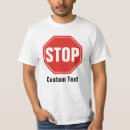 Search for stop sign tshirts Red