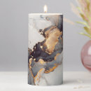 Search for gold and white candles Marble
