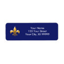 Search for fleur de lis return address labels Elegant