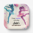 Search for gymnastics party plates Turquoise