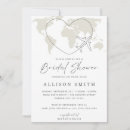 Search for airplane bridal shower invitations Globe
