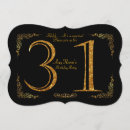 Search for elegant 31st birthday invitations Black
