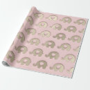 Search for baby girl shower wrapping paper Safari