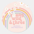 Search for young wild and three stickers Retro