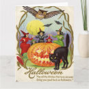 Search for cat halloween cards Jack o lantern