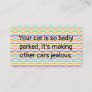 Search for bad parking business cards Humor