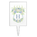 Search for monogram cake toppers Watercolor floral