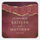 Search for burgundy and gold wedding stickers Modern