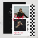 Search for red black white graduation invitations Trendy