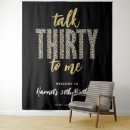 Search for 30th birthday backdrops Black and gold
