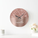 Search for rose gold clocks Glam