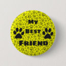 Search for dog photo buttons Pattern