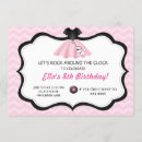 Search for sock hop birthday invitations Retro