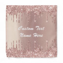 Search for rose gold bandanas Glitter
