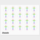 Search for rainbow cross stickers Church