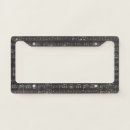 Search for music license plate frames Black
