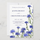 Search for cornflower blue wedding invitations Watercolor