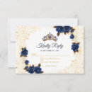 Search for royal blue black gold invitations Glam chic bling sparkly