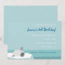 Search for seal birthday invitations Blue