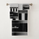 Search for black and silver bath towels Script