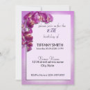 Search for orchid birthday invitations Vintage