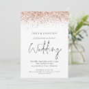 Search for rose gold glitter wedding invitations Qr code