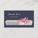 Search for hair comb business cards Vintage