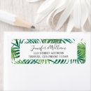 Search for palm trees return address labels Leaves