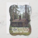 Search for cabin wedding invitations Woods